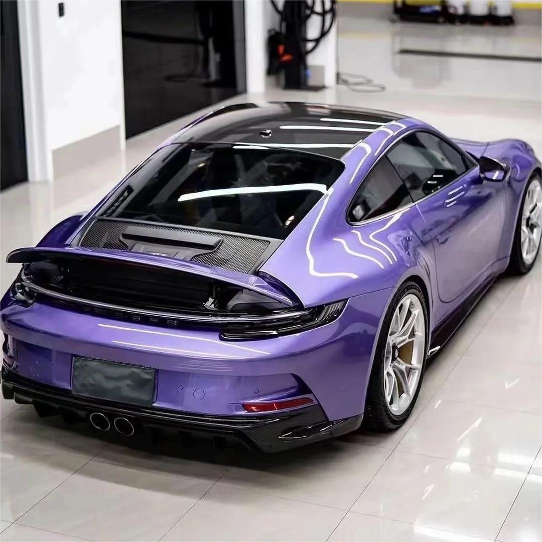 Gloss Metallic Viola Purple Car Vinyl Wrap PET