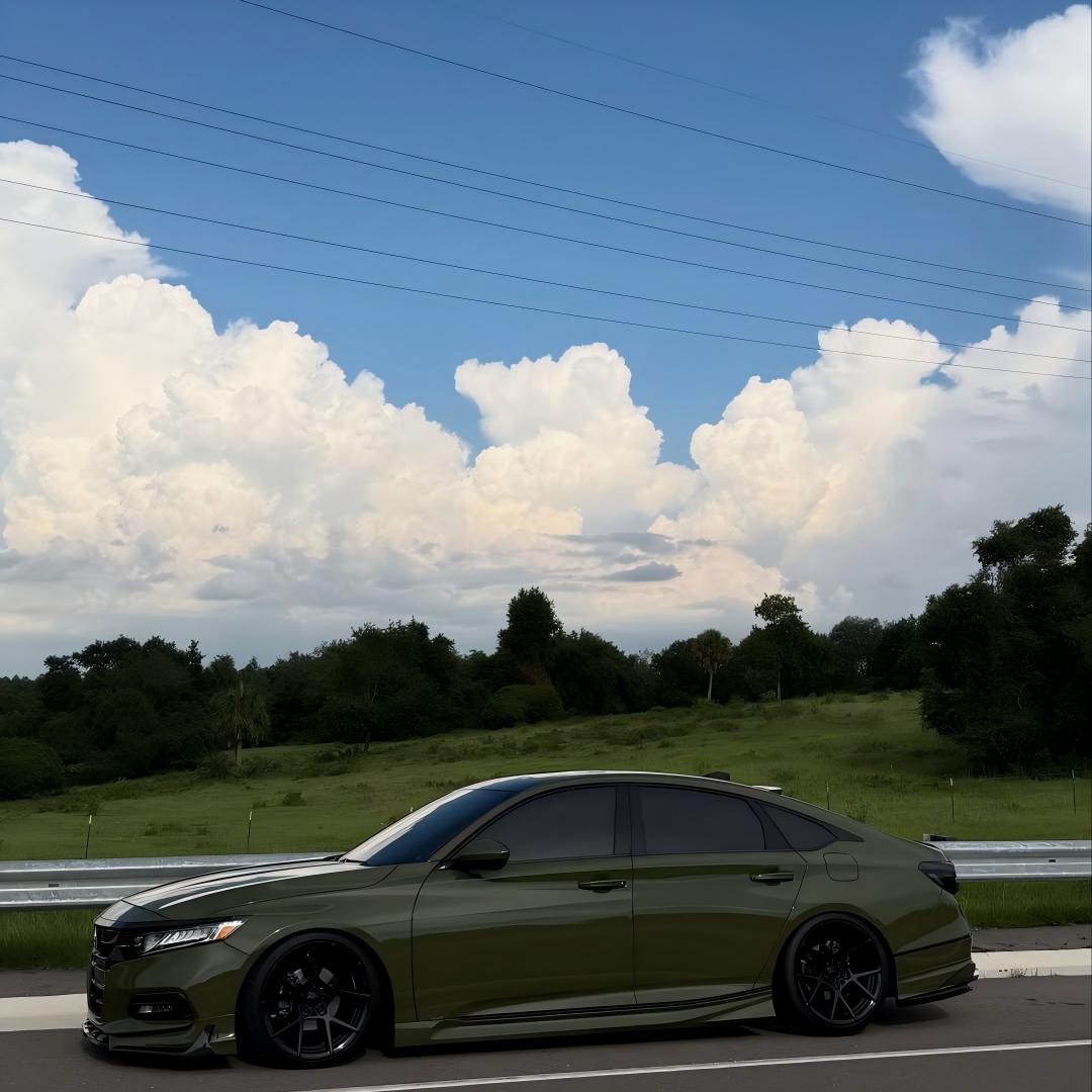 Gloss Military Green Car Vinyl Wrap PET