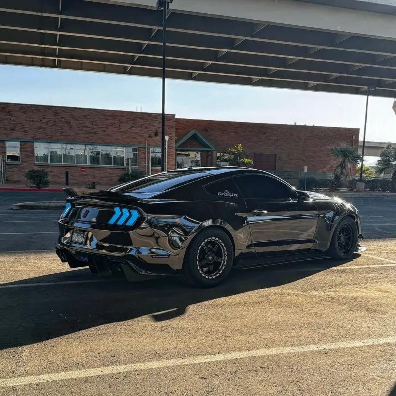 Gloss Chrome Mirror Black Car Vinyl Wrap PET