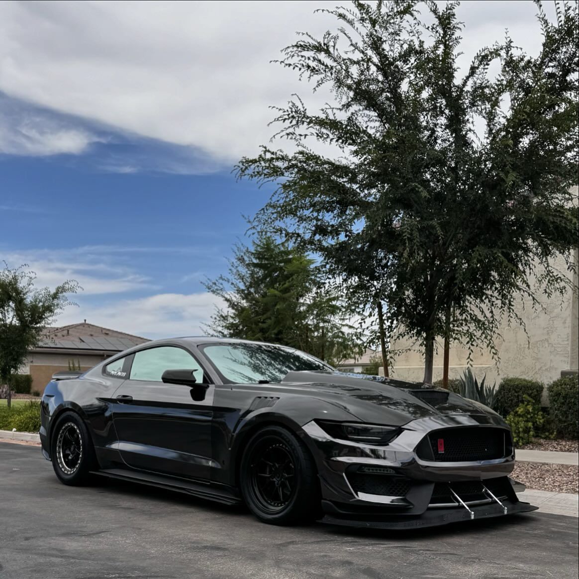 Gloss Chrome Mirror Black Car Vinyl Wrap PET