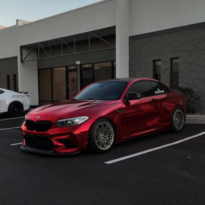 Gloss Mirror Chrome Candy Apple Red Car Vinyl Wrap PET