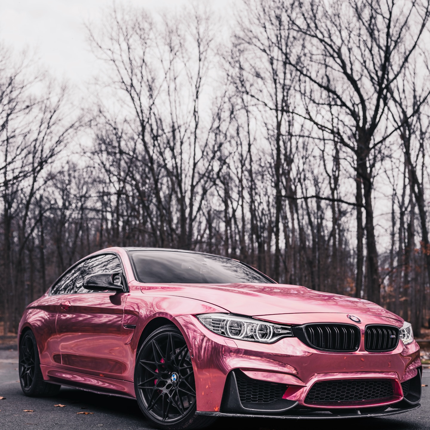 Gloss Mirror Chrome Rose Gold Car Vinyl Wrap