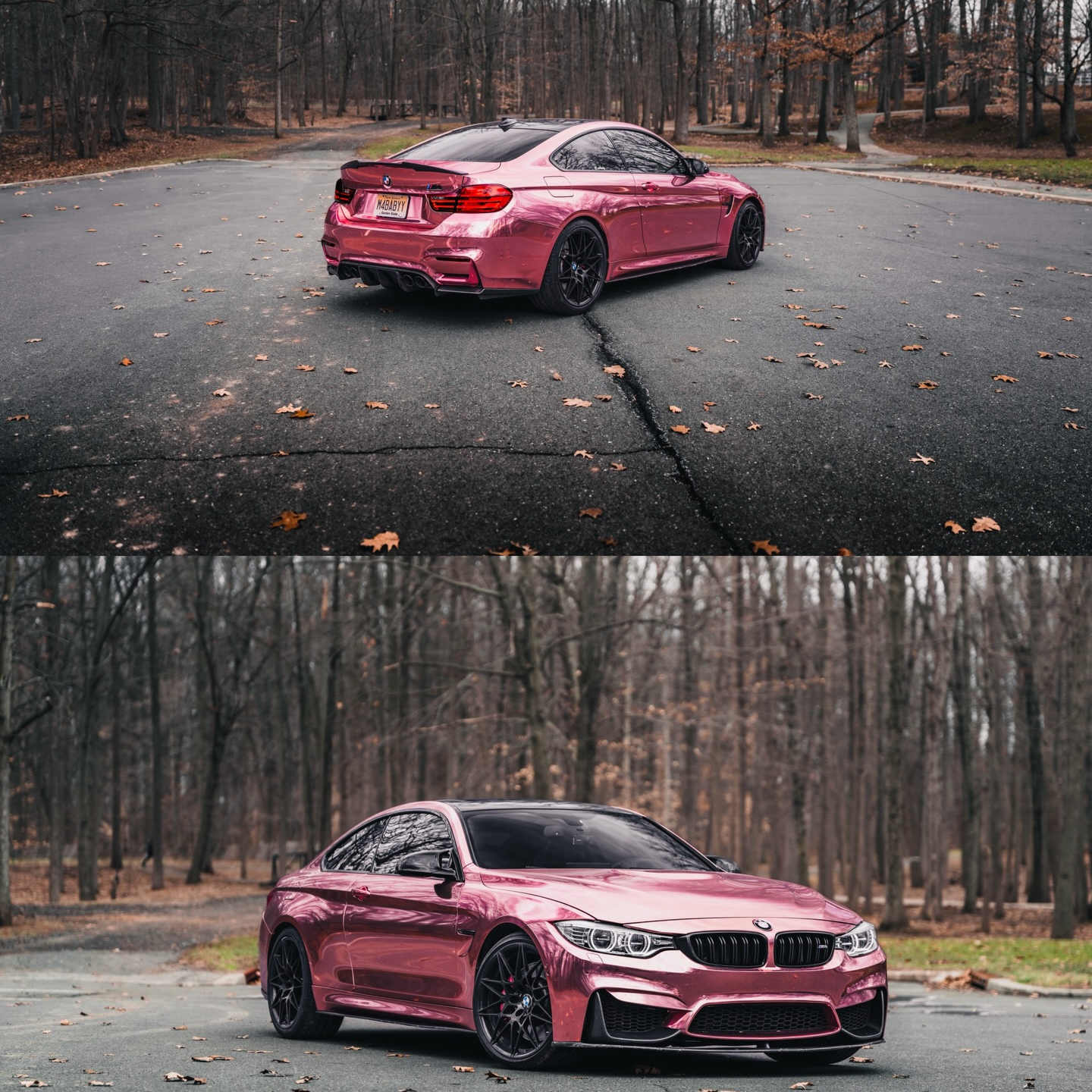 Gloss Mirror Chrome Rose Gold Car Vinyl Wrap