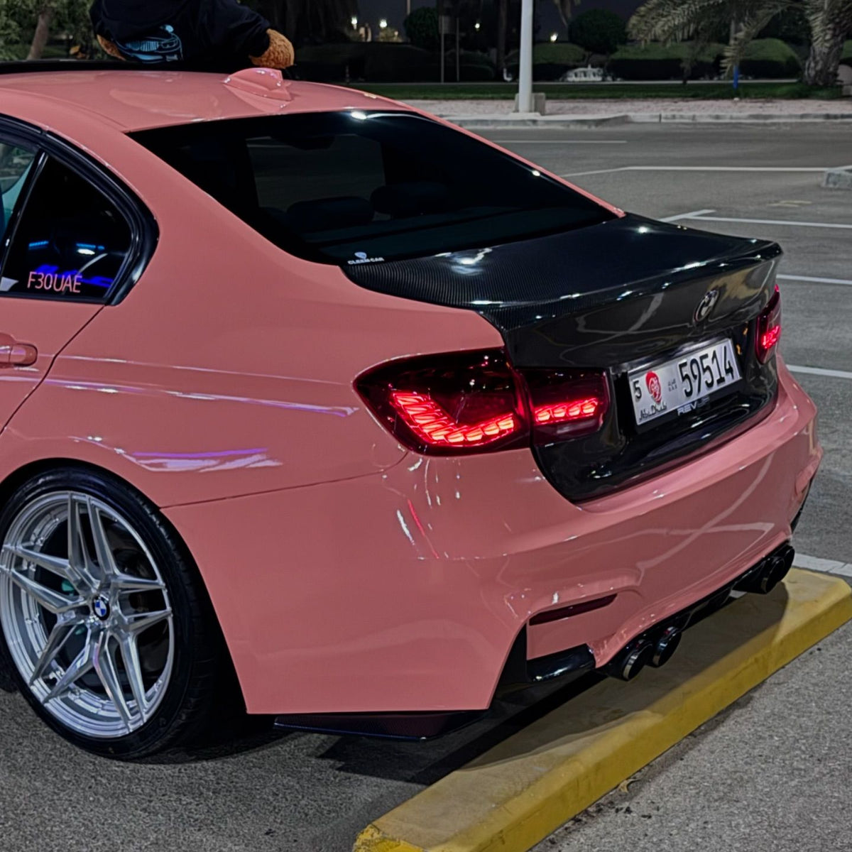 Gloss Salmon Pink Car Vinyl Wrap PET