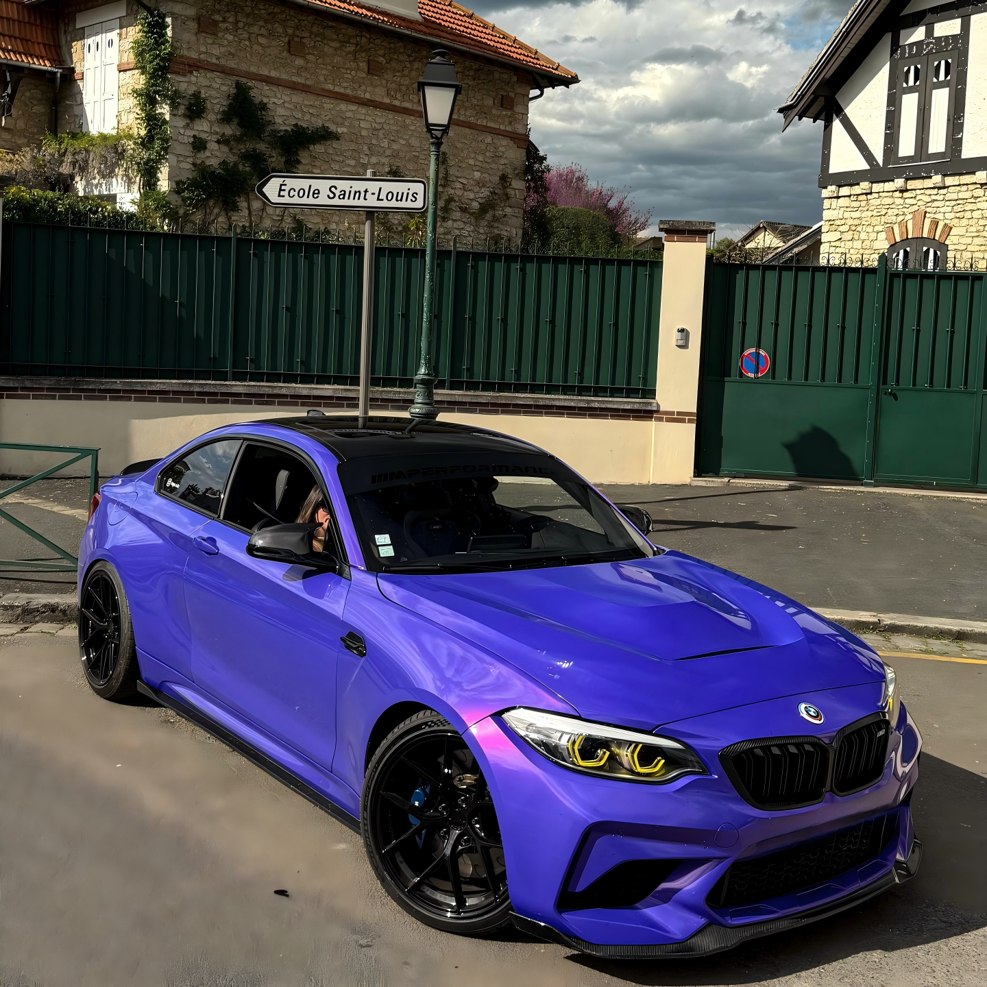 Glossy Metallic Royalty Purple Explosion Purple Vinyl Wrap PET