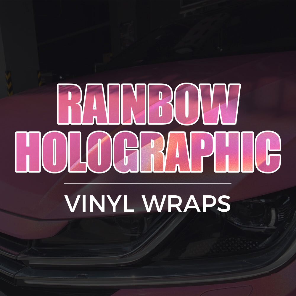 Rainbow Laser Car Wrap
