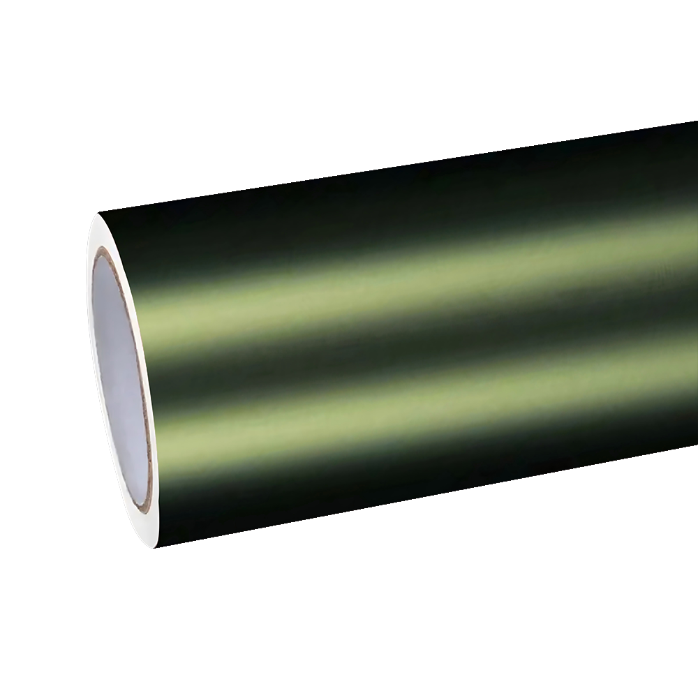 Matte Metallic Lighting Green Car Vinyl Wrap PET by ALUKOCARWRAP