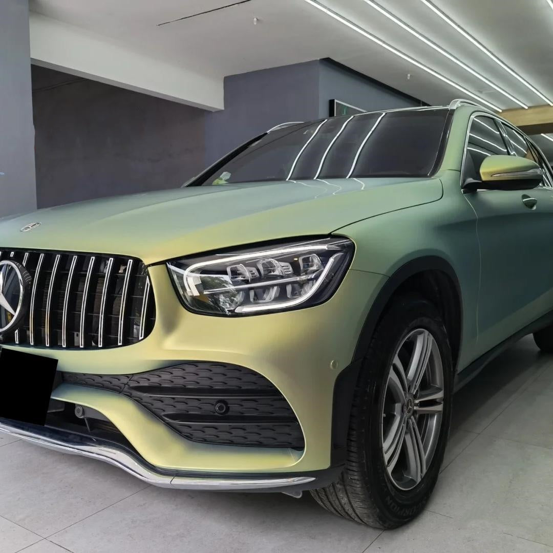 Matte Bamboo Green Car Vinyl Wrap