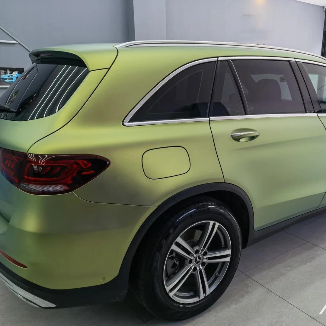 Matte Bamboo Green Car Vinyl Wrap