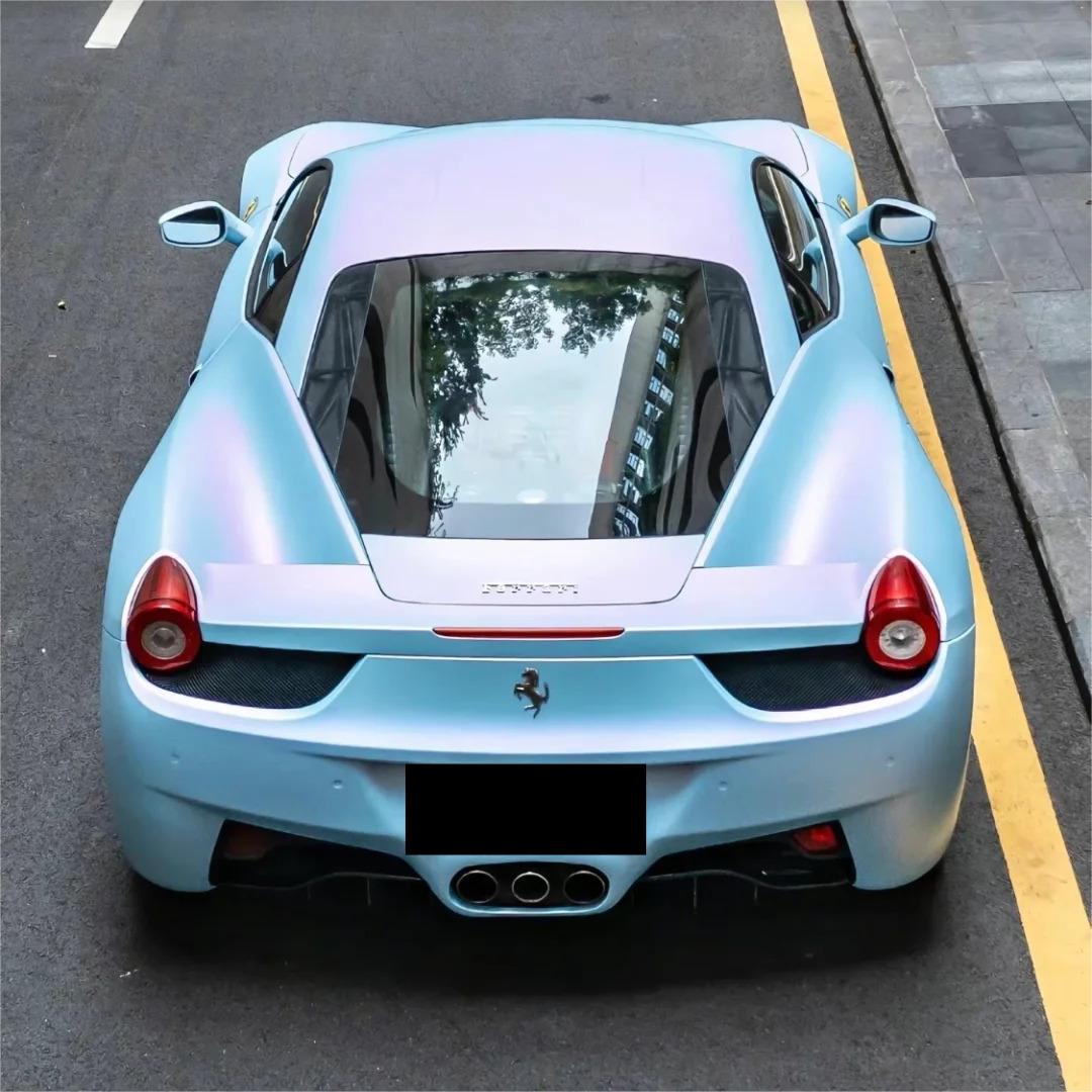Matte Chameleon Blue Purple Car Wrap Vinyl PET