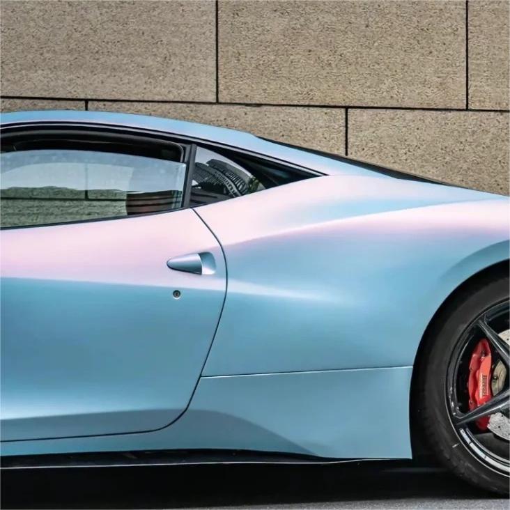 Matte Chameleon Blue Purple Car Wrap Vinyl PET