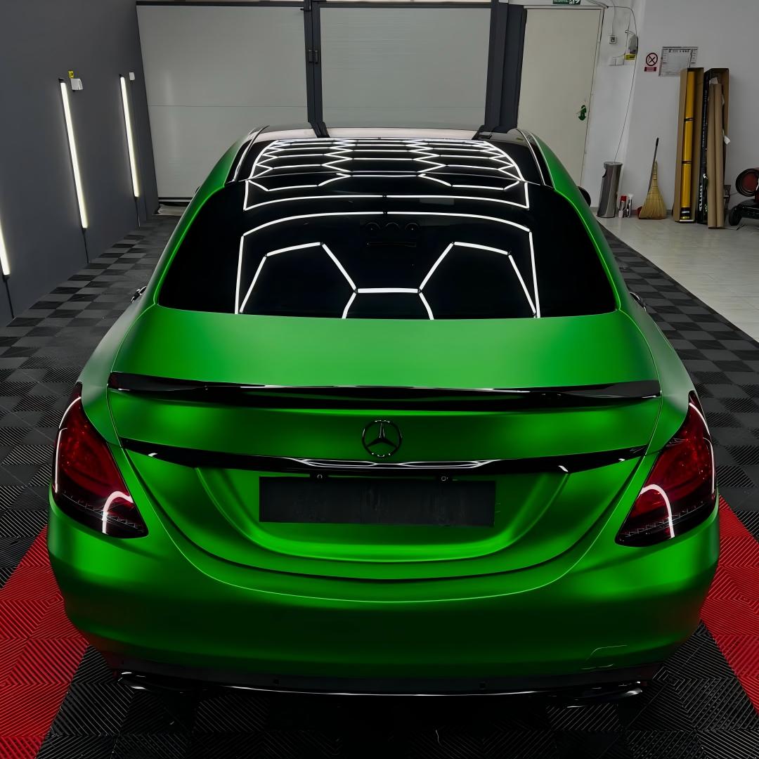 Matte Chrome Green Car Vinyl Wrap