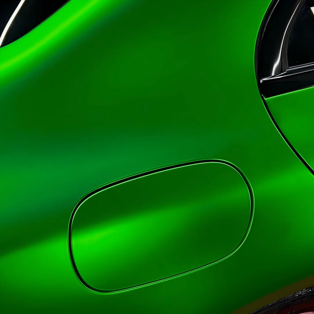 Matte Chrome Green Car Vinyl Wrap