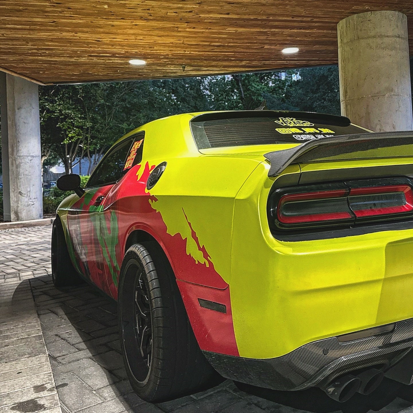Matte Metallic Fluorescent Yellow Car Vinyl Wrap