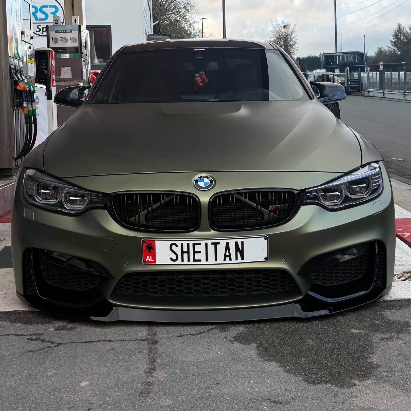 Matte Metallic Lighting Green Car Vinyl Wrap PET