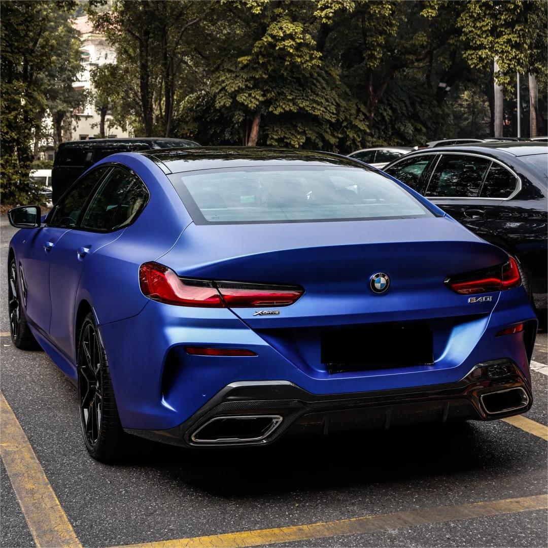 Matte Metallic Satin Blueberry Car Vinyl Wrap PET