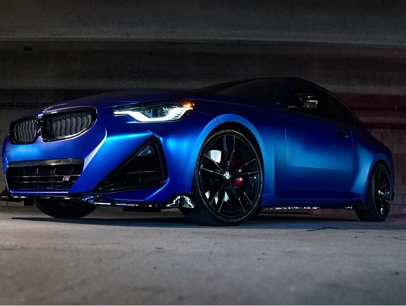 Matte Metallic Satin Blueberry Car Vinyl Wrap PET
