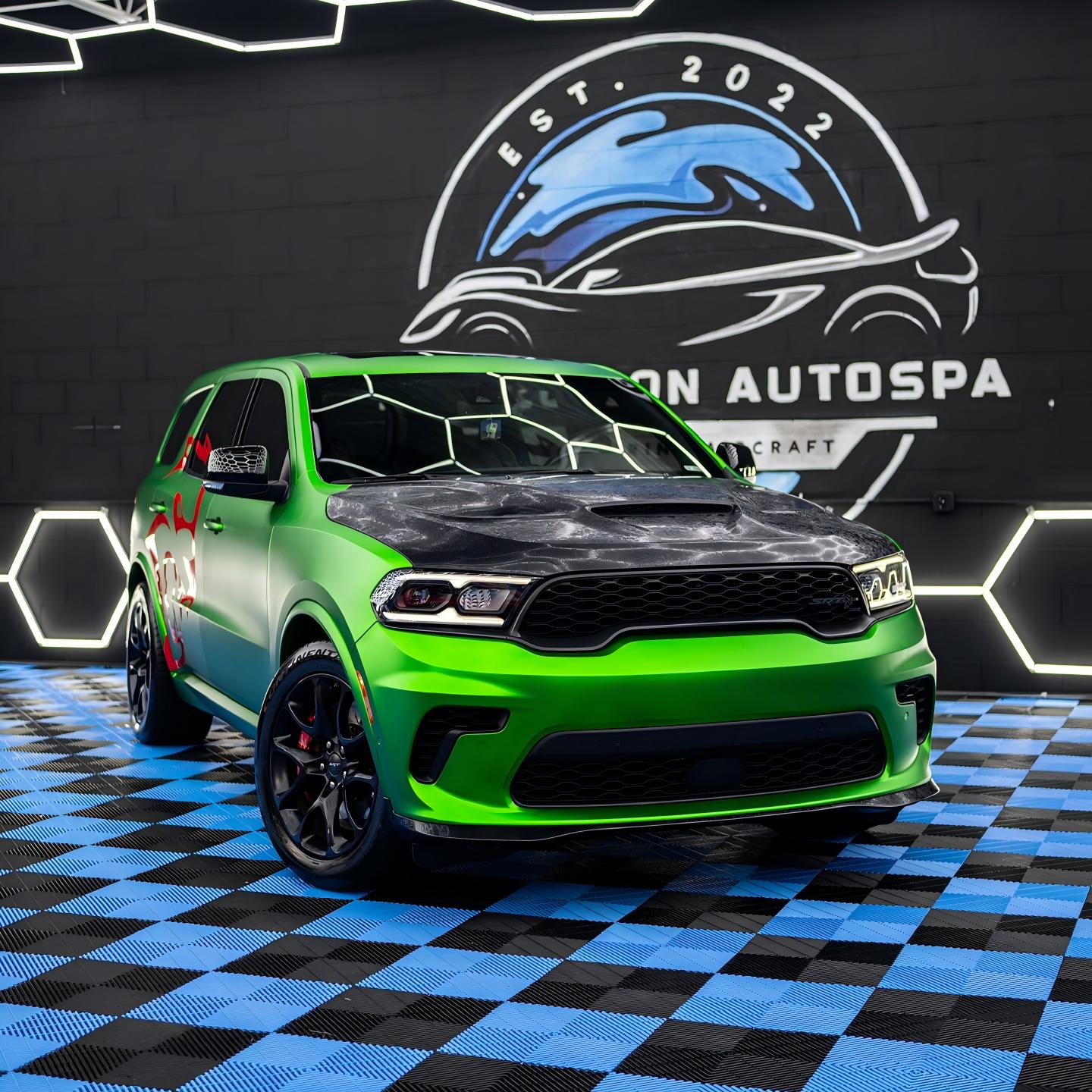 Matte Chrome Green Car Vinyl Wrap