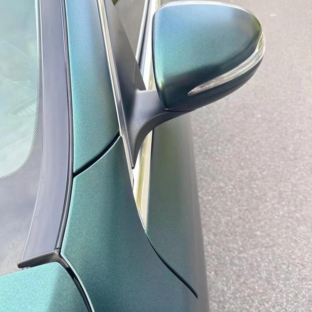 Matte Metallic Satin Forest Green Car Vinyl Wrap