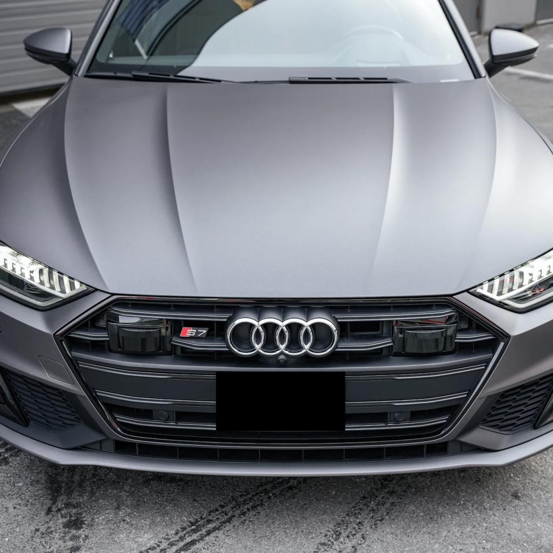Matte Metallic Satin Gunmetal Grey Car Vinyl Wrap PET