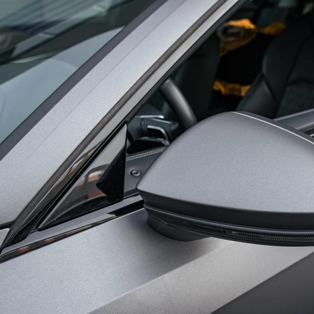 Matte Metallic Satin Gunmetal Grey Car Vinyl Wrap PET