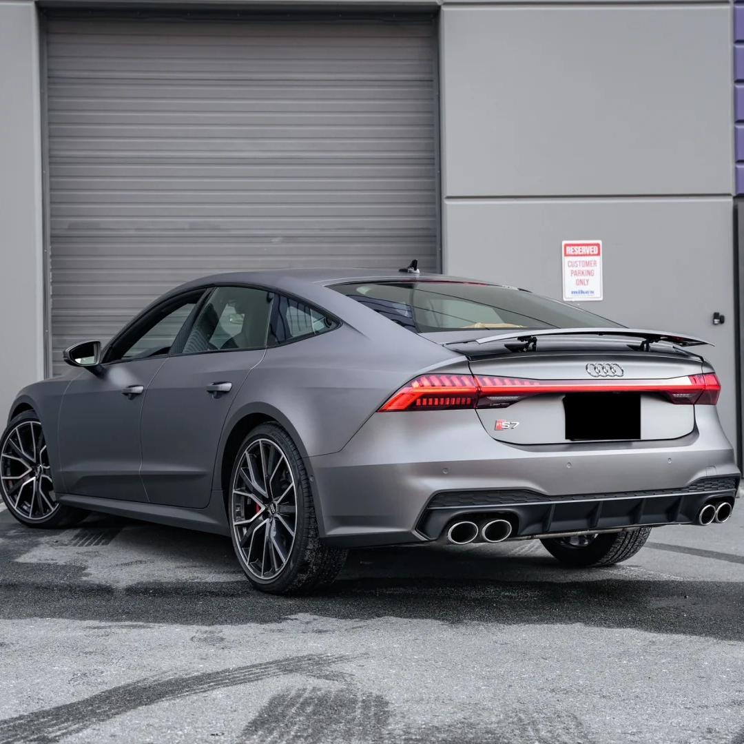 Matte Metallic Satin Gunmetal Grey Car Vinyl Wrap PET