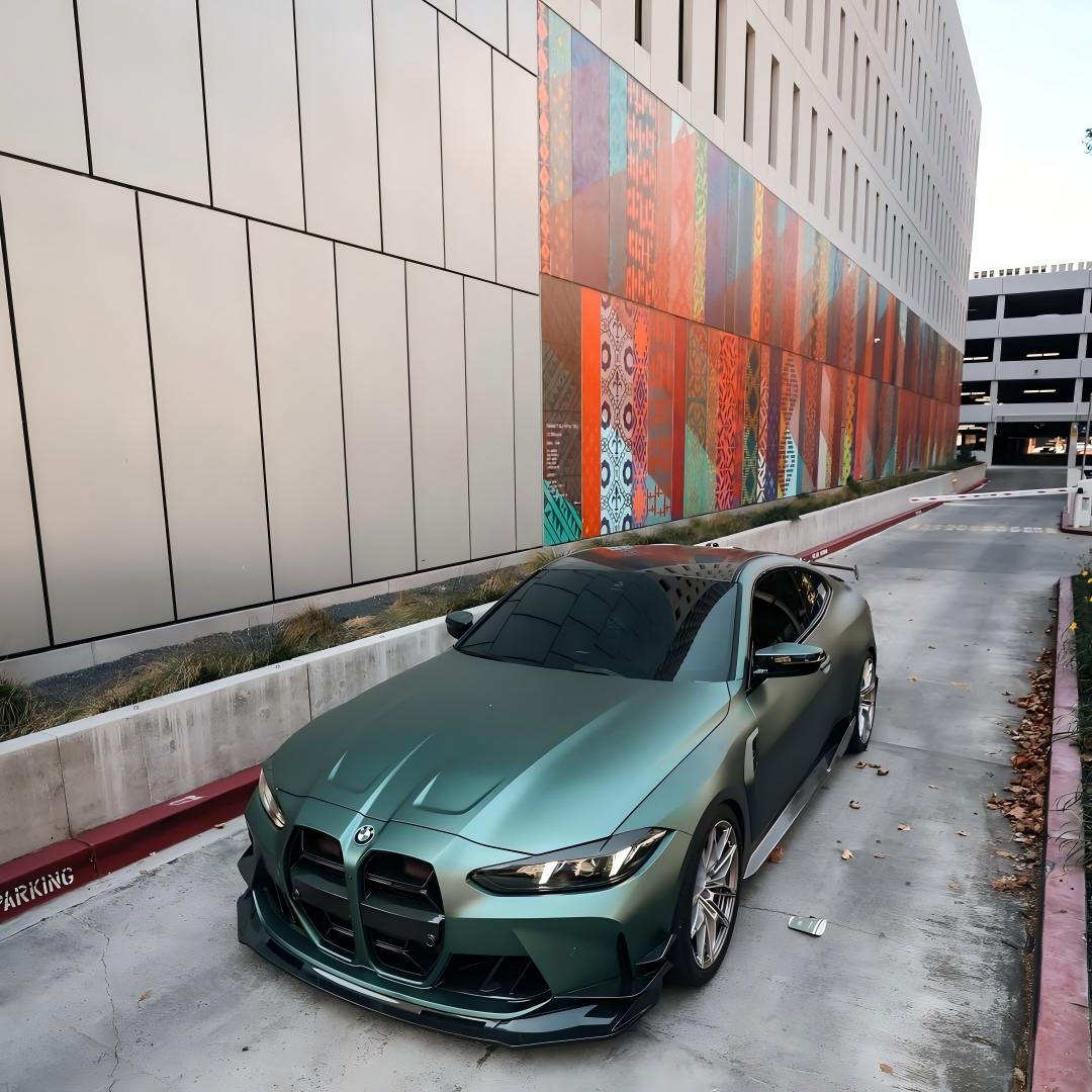 Matte Metallic Satin Hunter Green Car Vinyl Wrap PET