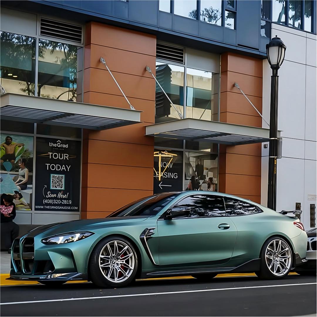 Matte Metallic Satin Hunter Green Car Vinyl Wrap PET