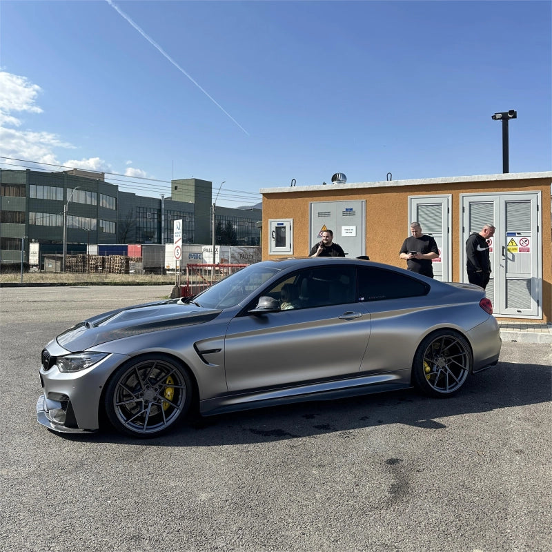 Matte Metallic Titanium Grey Car Vinyl Wrap PET