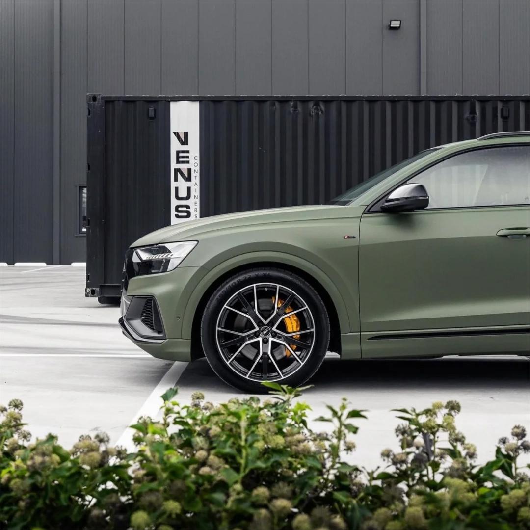 Matte Satin Ceramics Military Green Car Vinyl Wrap PET