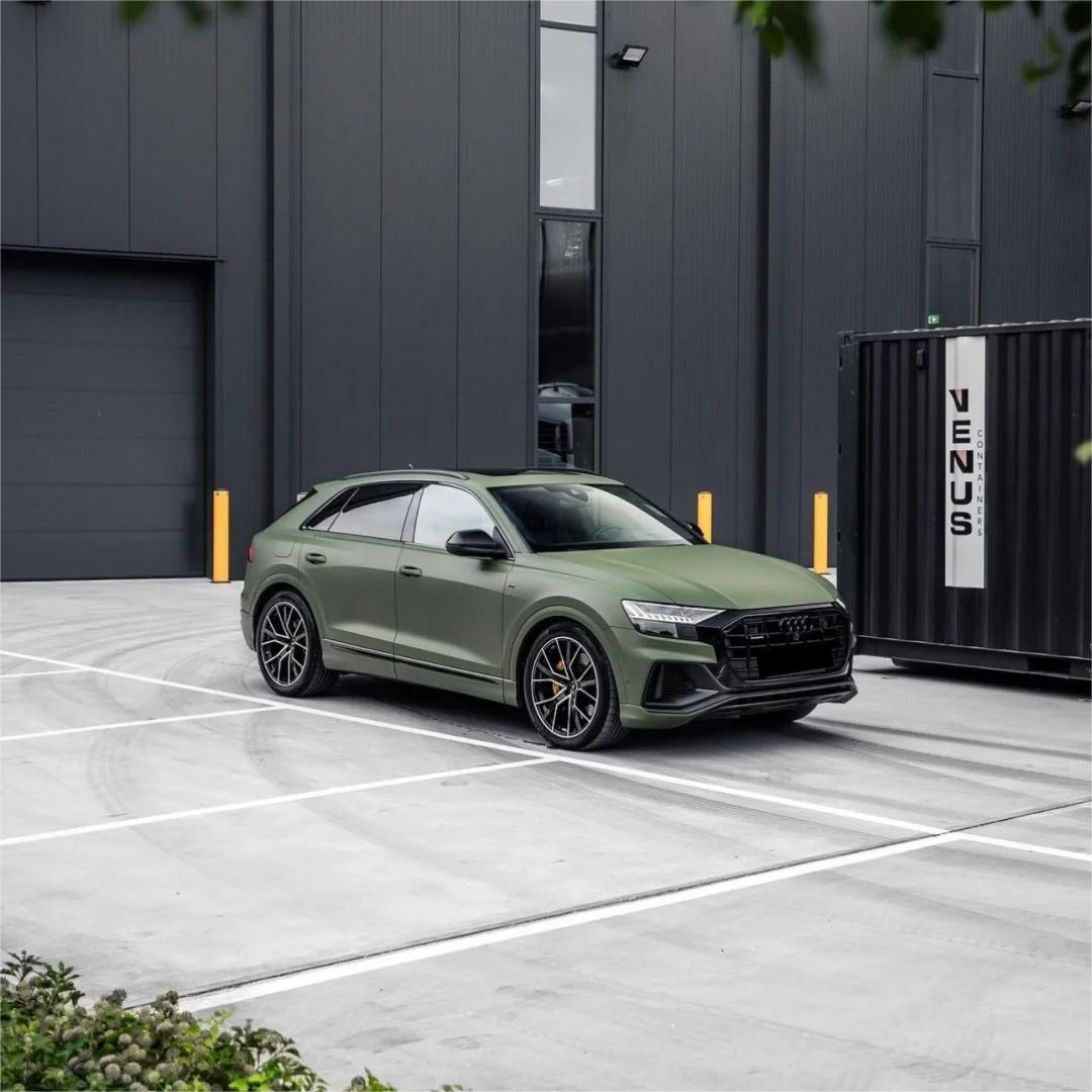 Matte Satin Ceramics Military Green Car Vinyl Wrap PET