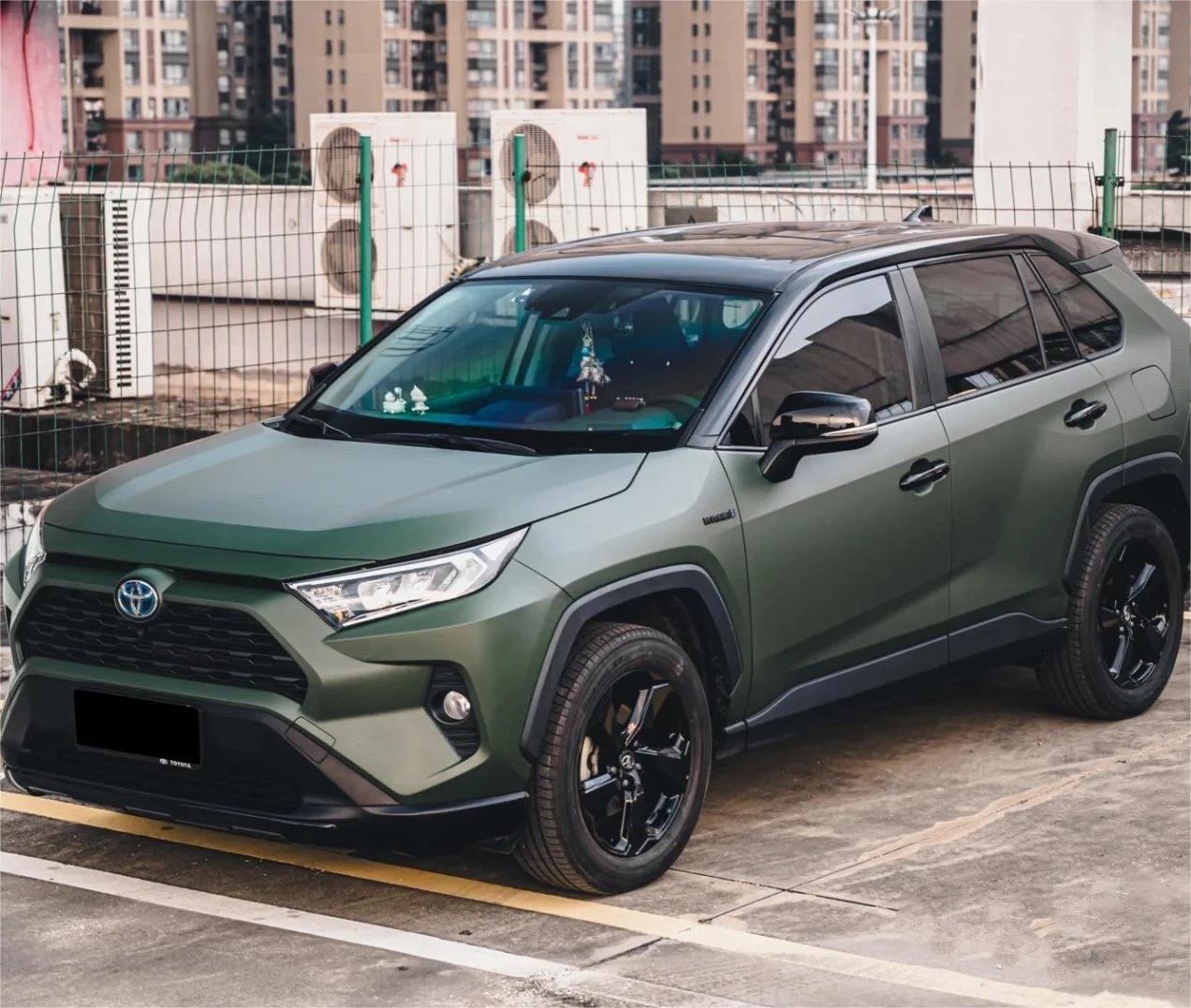 Matte Satin Ceramics Military Green Car Vinyl Wrap PET