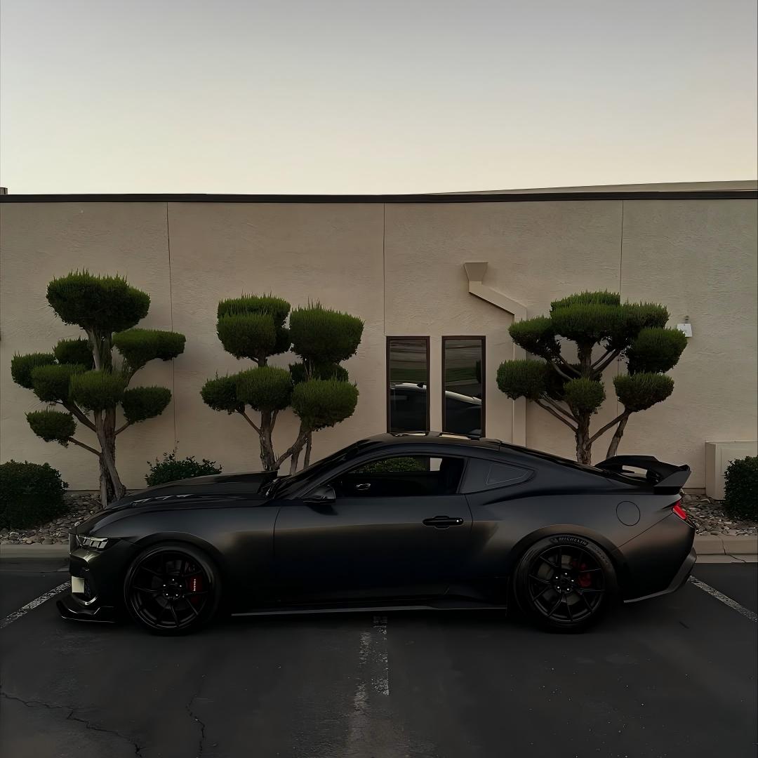 Matte Satin Black Ceramic Black Car Vinyl Wrap BMW PET
