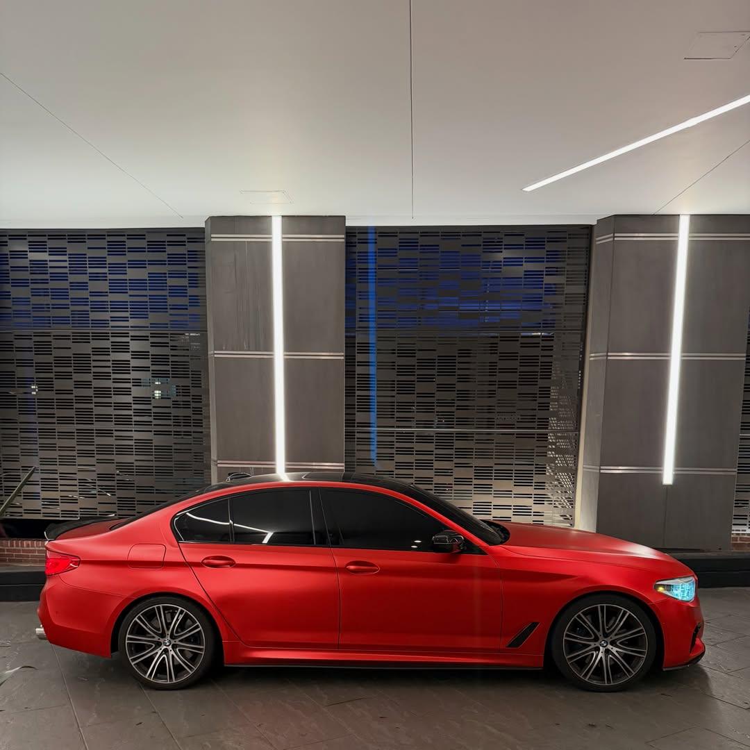 Matte Satin Red Ceramics Red Car Vinyl Wrap PET