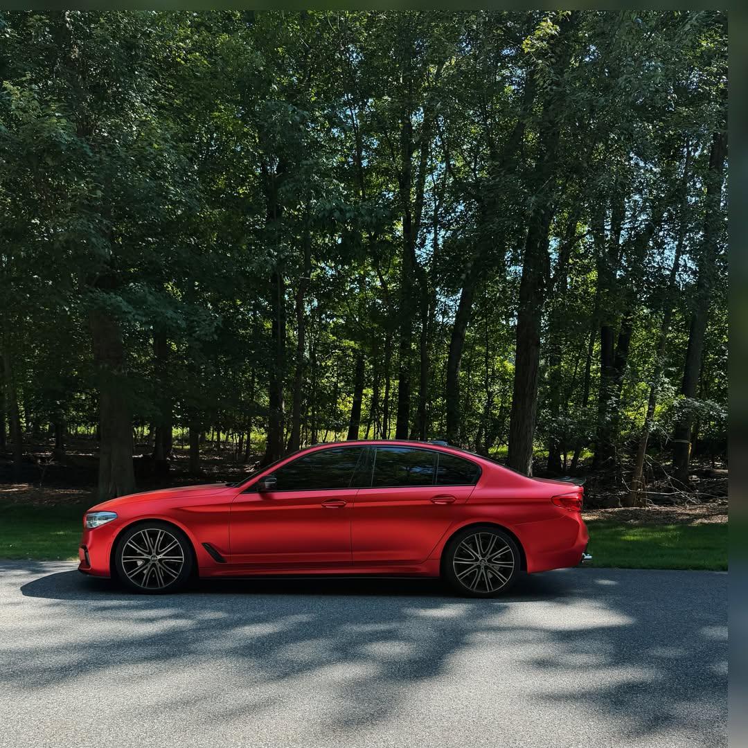 Matte Satin Red Ceramics Red Car Vinyl Wrap PET