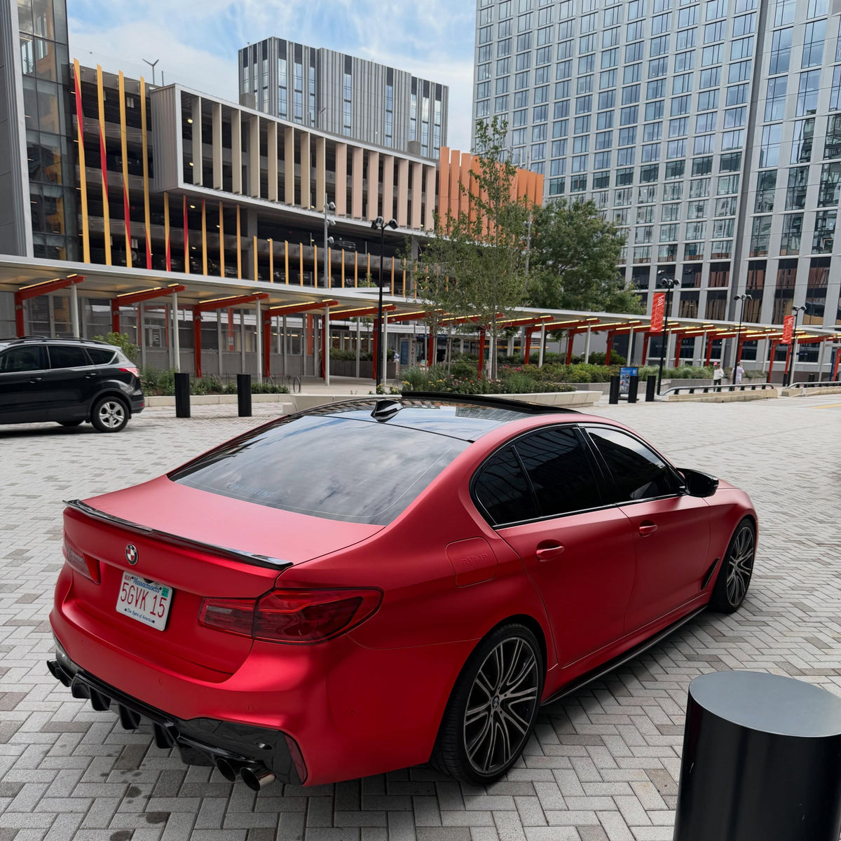 Matte Satin Red Ceramics Red Car Vinyl Wrap PET