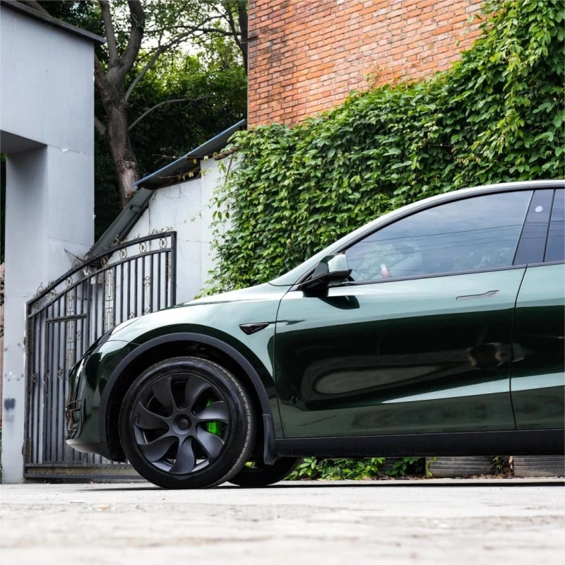 Glossy Paint Metalic Midnight Green Car Vinyl Wrap PET