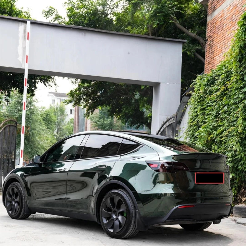 Glossy Paint Metalic Midnight Green Car Vinyl Wrap PET