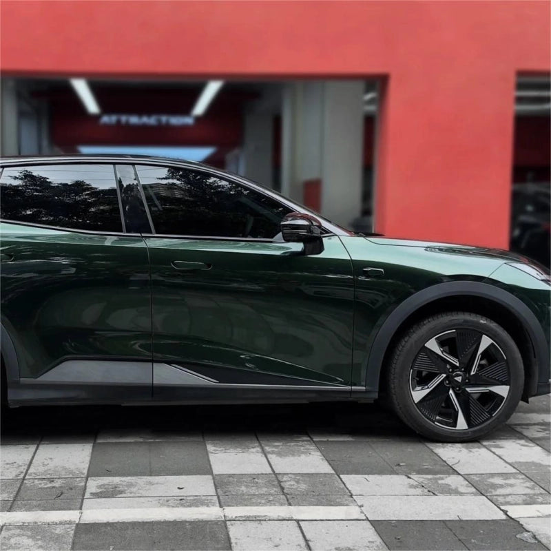 Glossy Paint Metalic Midnight Green Car Vinyl Wrap PET