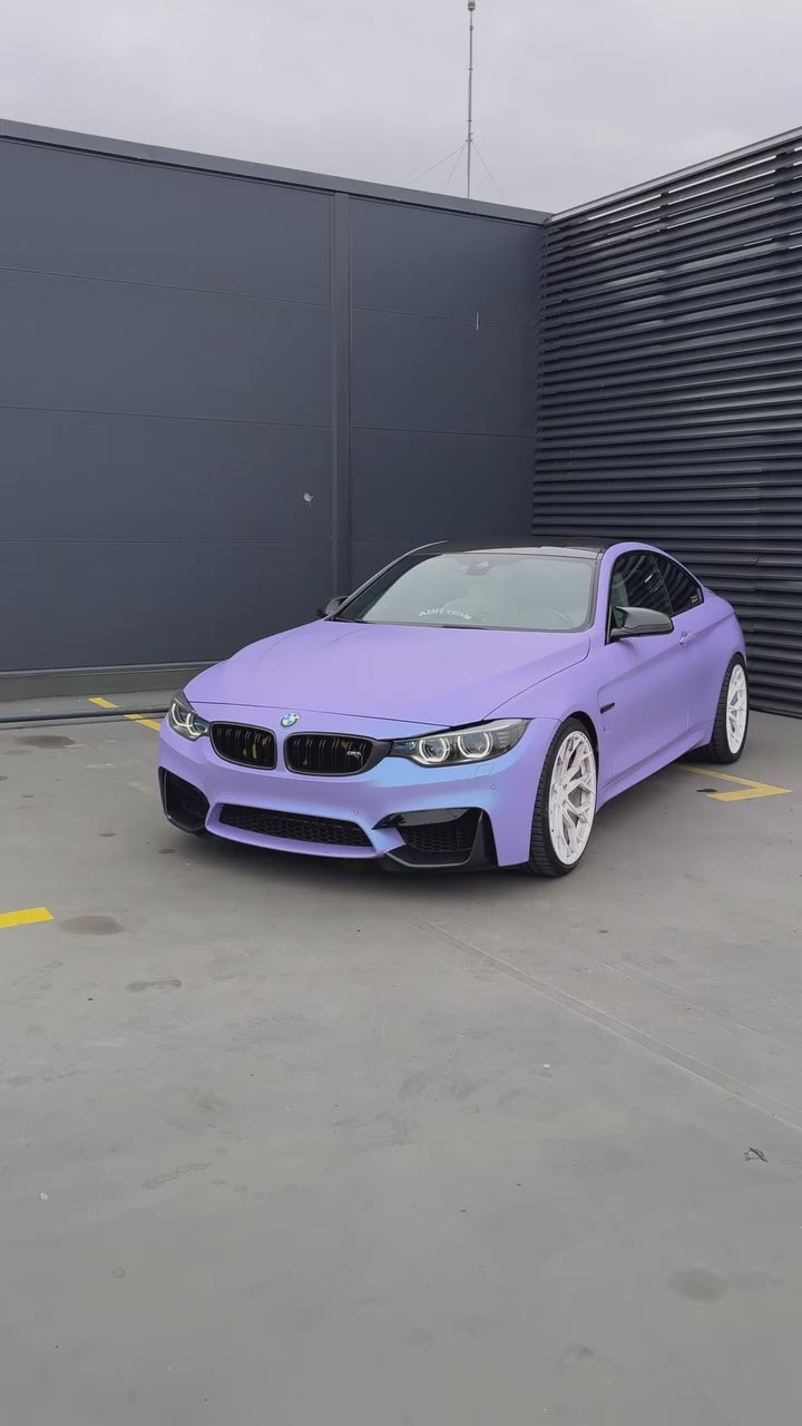 Matte Chameleon Glacial Frost Purple Car Vinyl Wrap PET