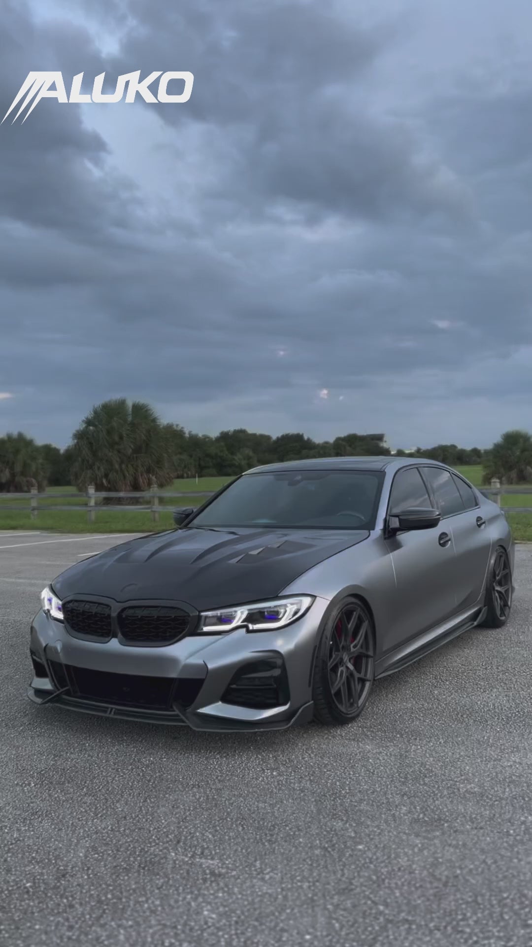 Matte Metallic Titanium Grey Car Vinyl Wrap PET