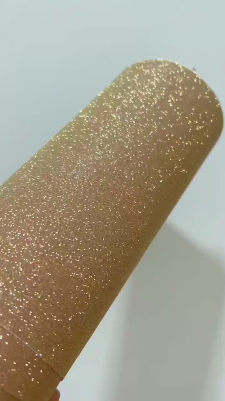 Matte Diamond Glitter Gold Car Vinyl Wrap