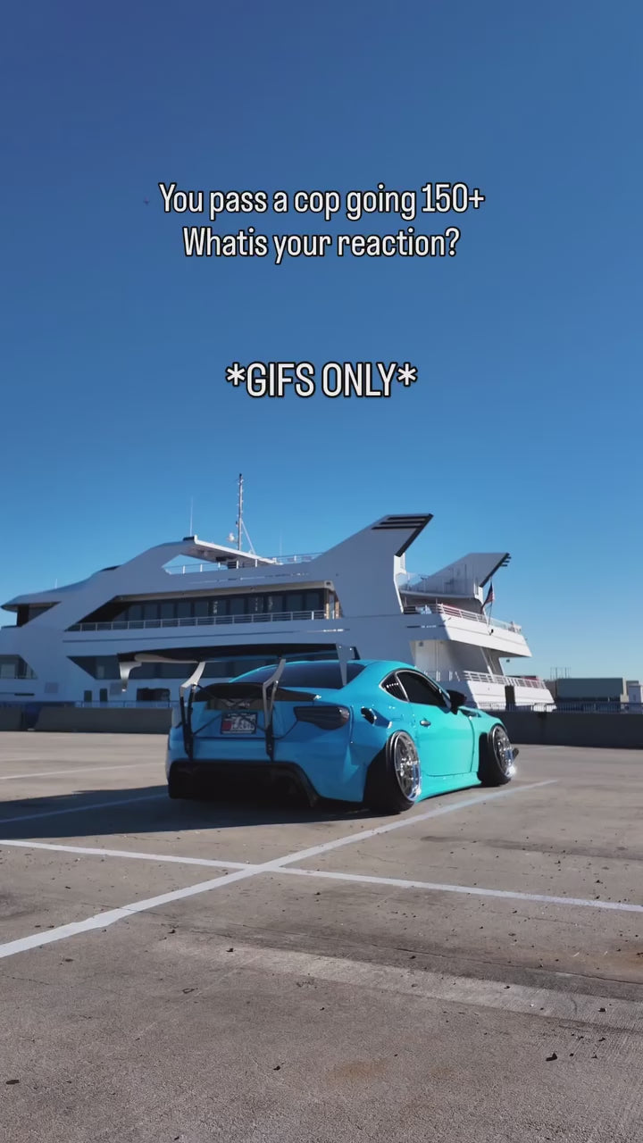 Light Blue to Dark Blue Gradient Custom Car Wraps Brz GT