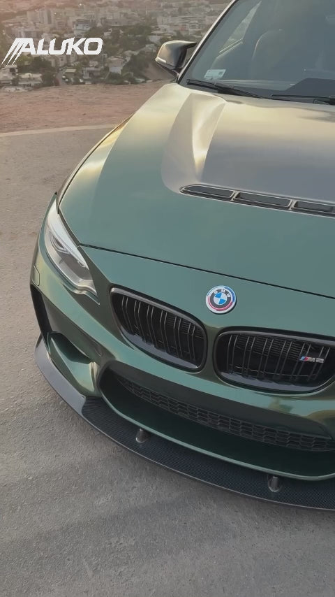 Glossy Paint Metalic Midnight Green Car Vinyl Wrap PET
