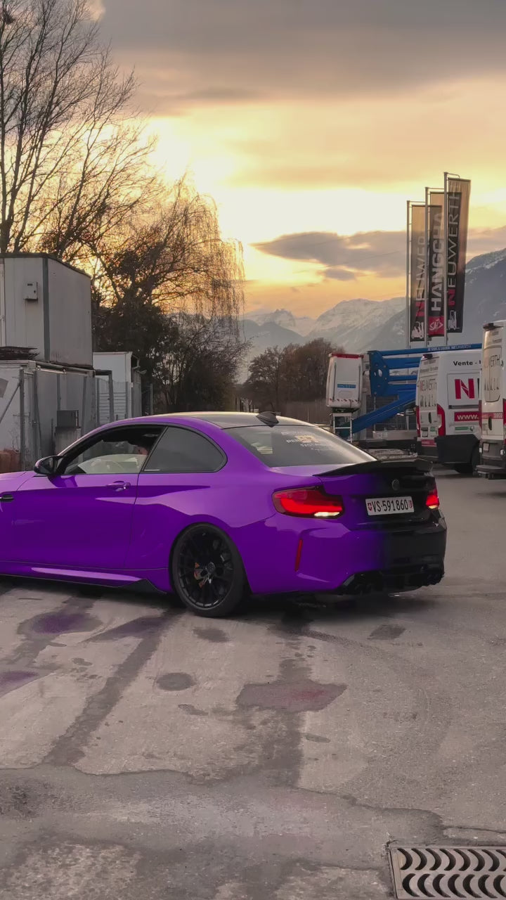 ALUKOVINYL Black to Purple Gradient Custom Car Wraps