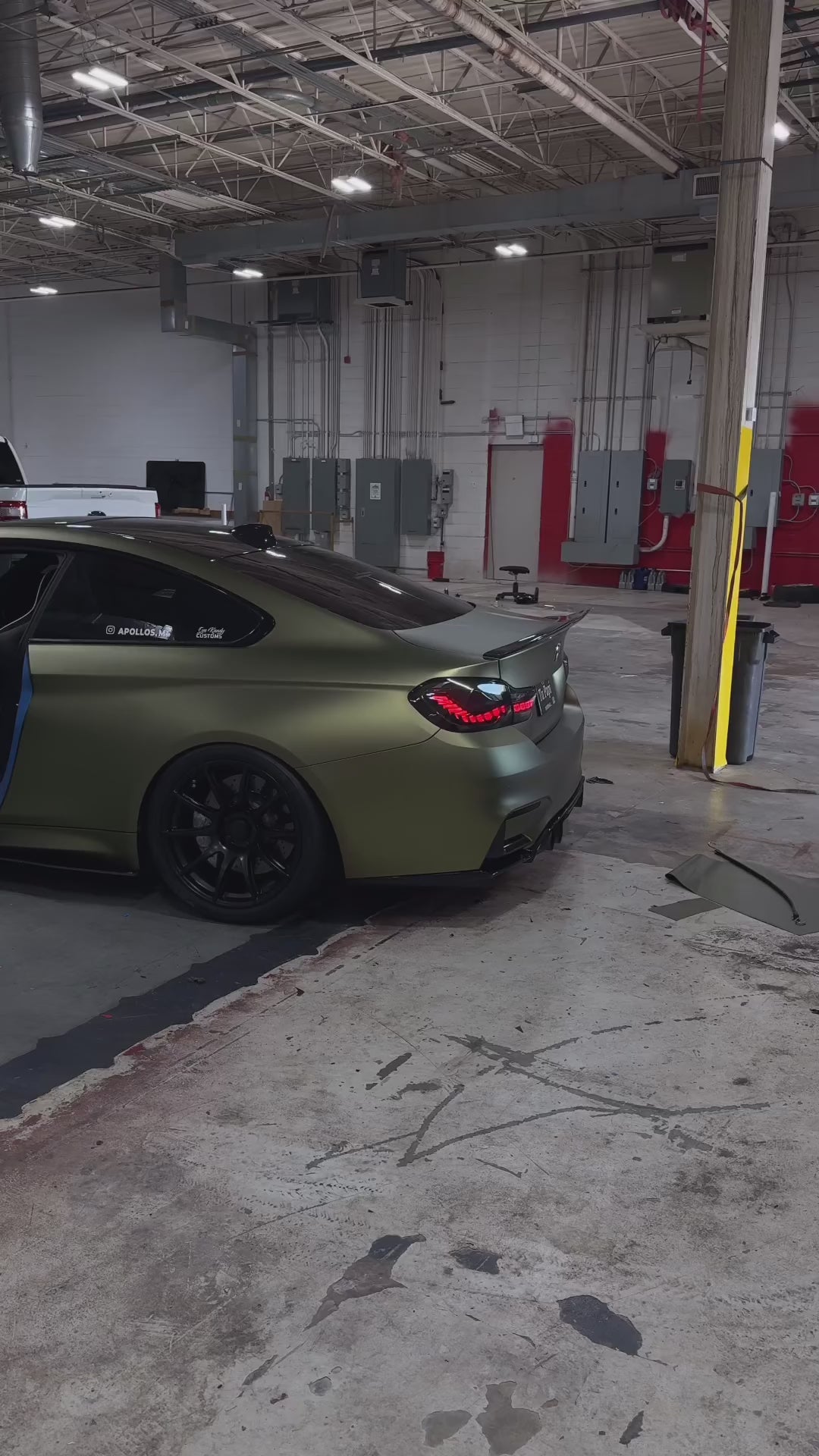 Matte Metallic Lighting Green Car Vinyl Wrap PET