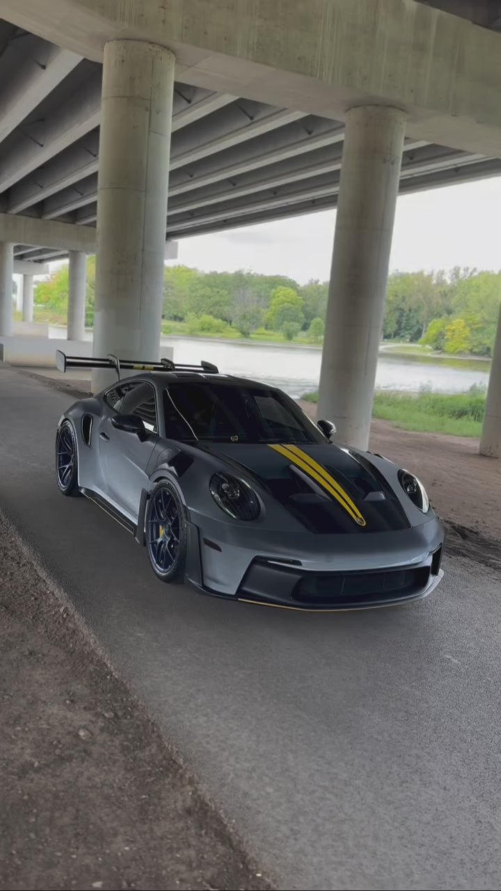 TPU Eclipse Black Color Shift White to Black PPF Car wrap