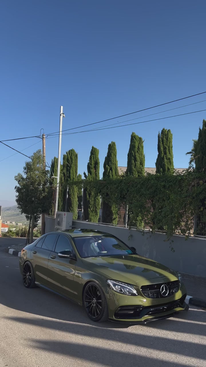 Gloss Military Green Car Vinyl Wrap PET