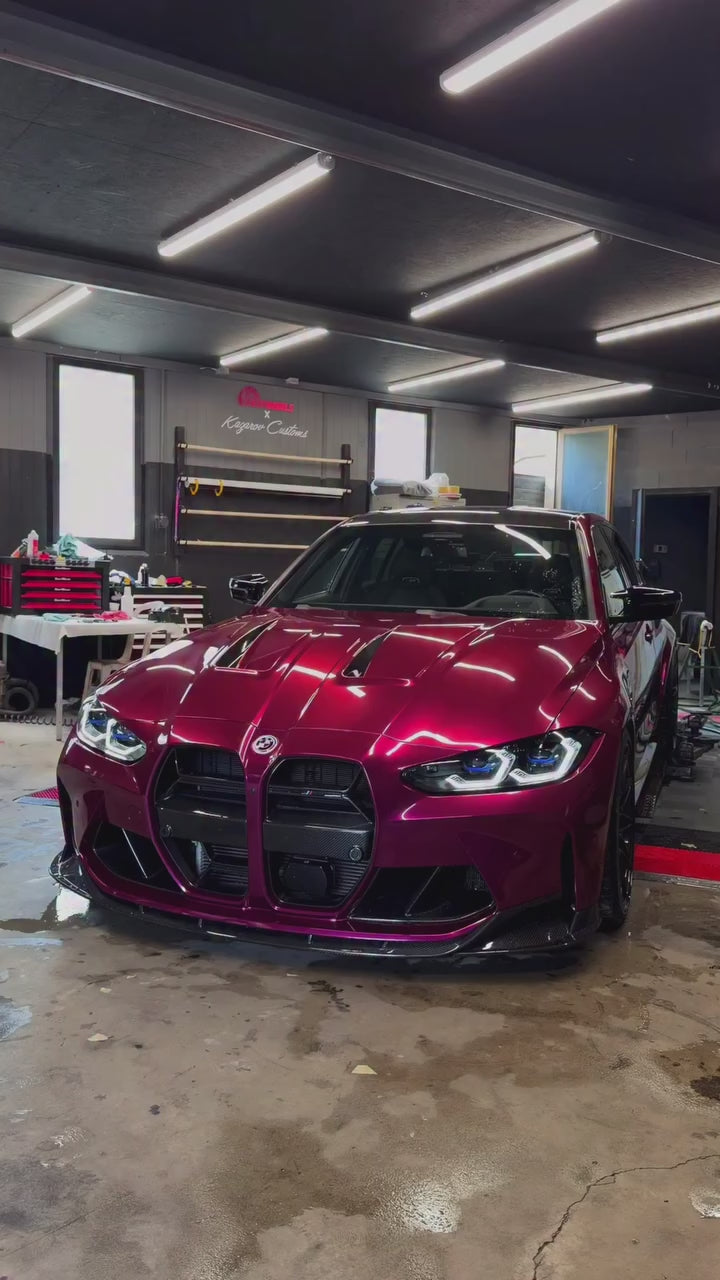 Gloss Metallic Rubellite Purple Car Vinyl Wrap PET