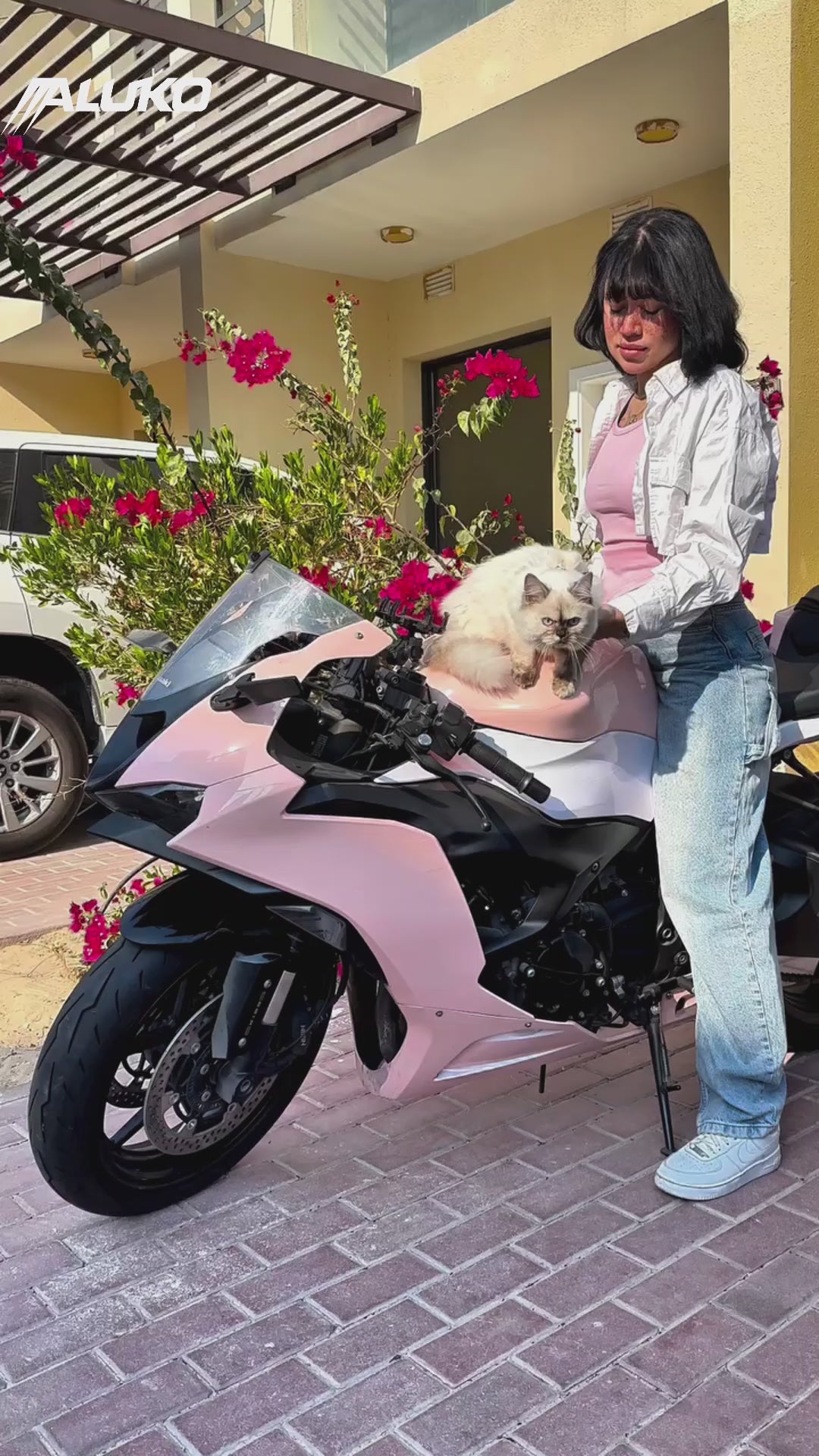 Gloss Pearl Baby Pink Car Vinyl Wrap PET